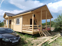 Каркасно-щитовой дом 6*10.5м