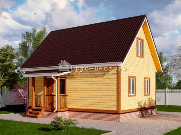 Дом из бруса ДБ-37