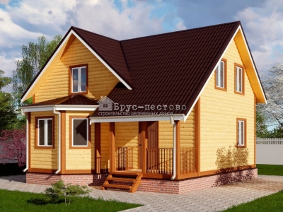 Дом из бруса ДБ-35